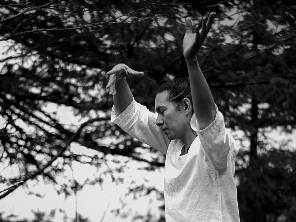 Eric Arthur in a Tai Chi posture
